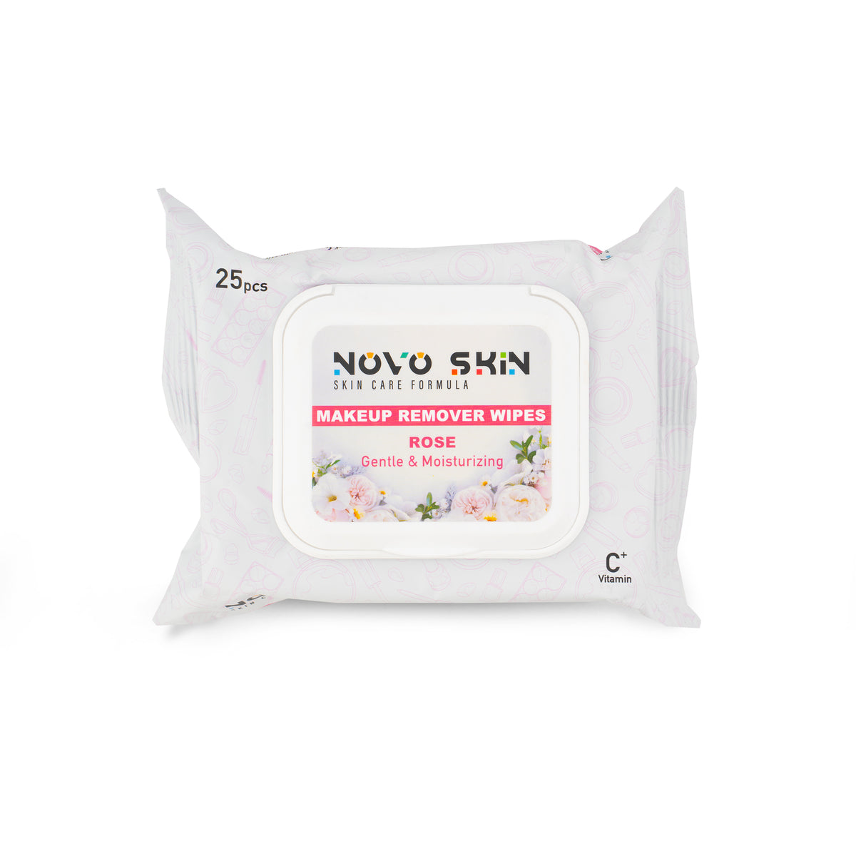 Novo Makeup Remover Wipes ( Rose )