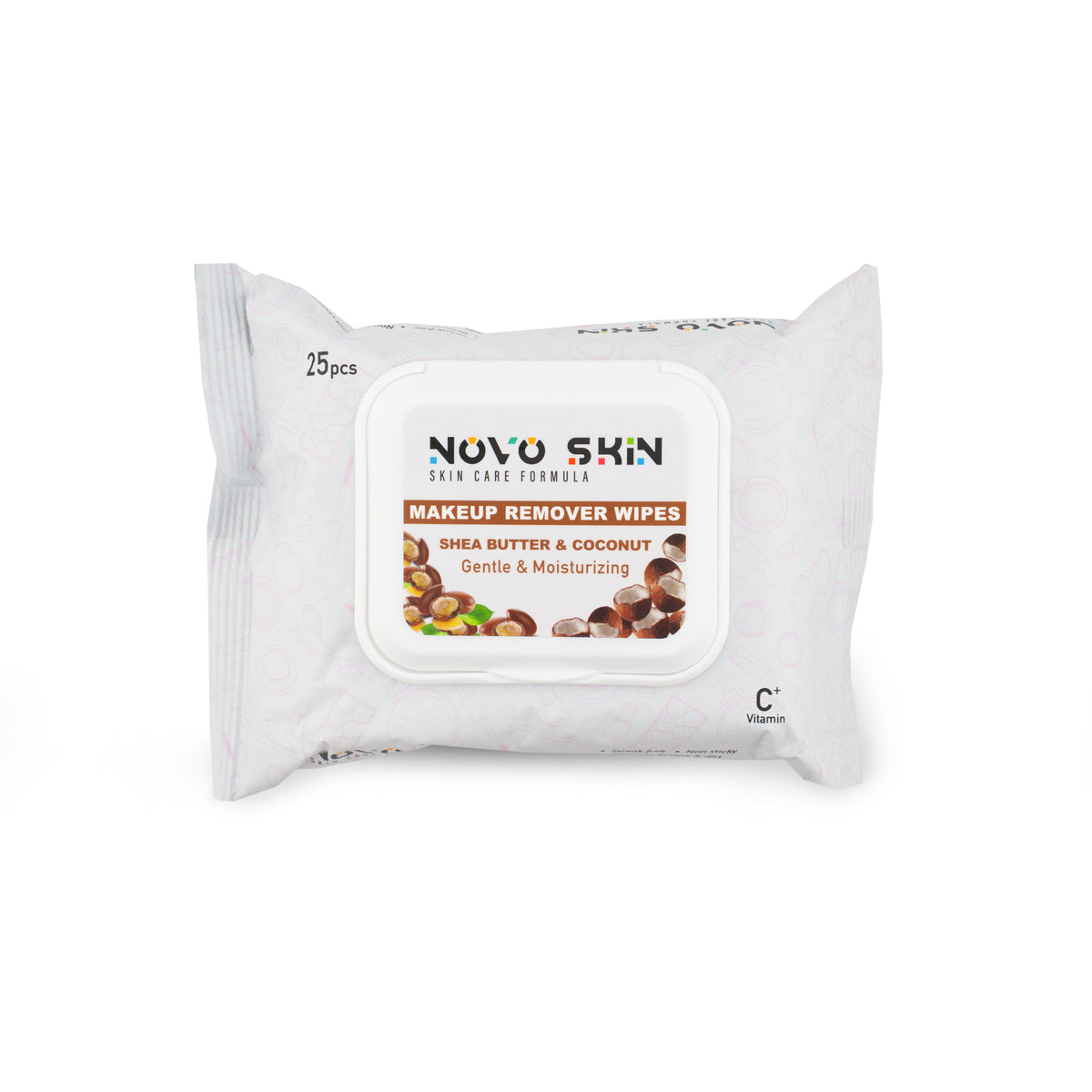 Novo Makeup Remover Wipes ( Shea Butter & Coconut )