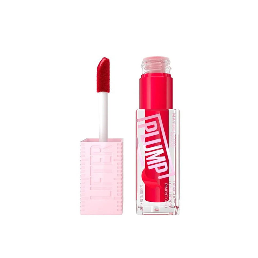 Maybelline Lip Plumper Lifter Plump Gloss With Chili Pepper 004 Red Flag.