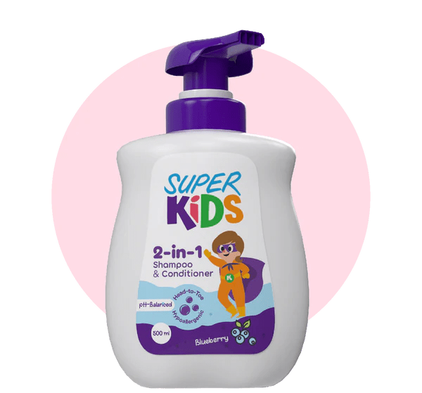 Super Kids 2 In 1 Shampoo & Conditioner 500 Ml