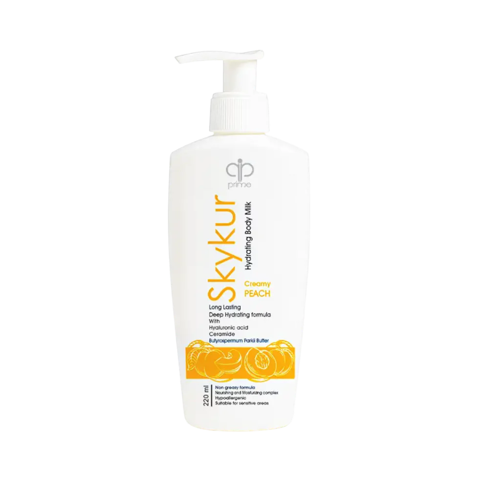 Skykur Body Milk Creamy Peach 200Ml