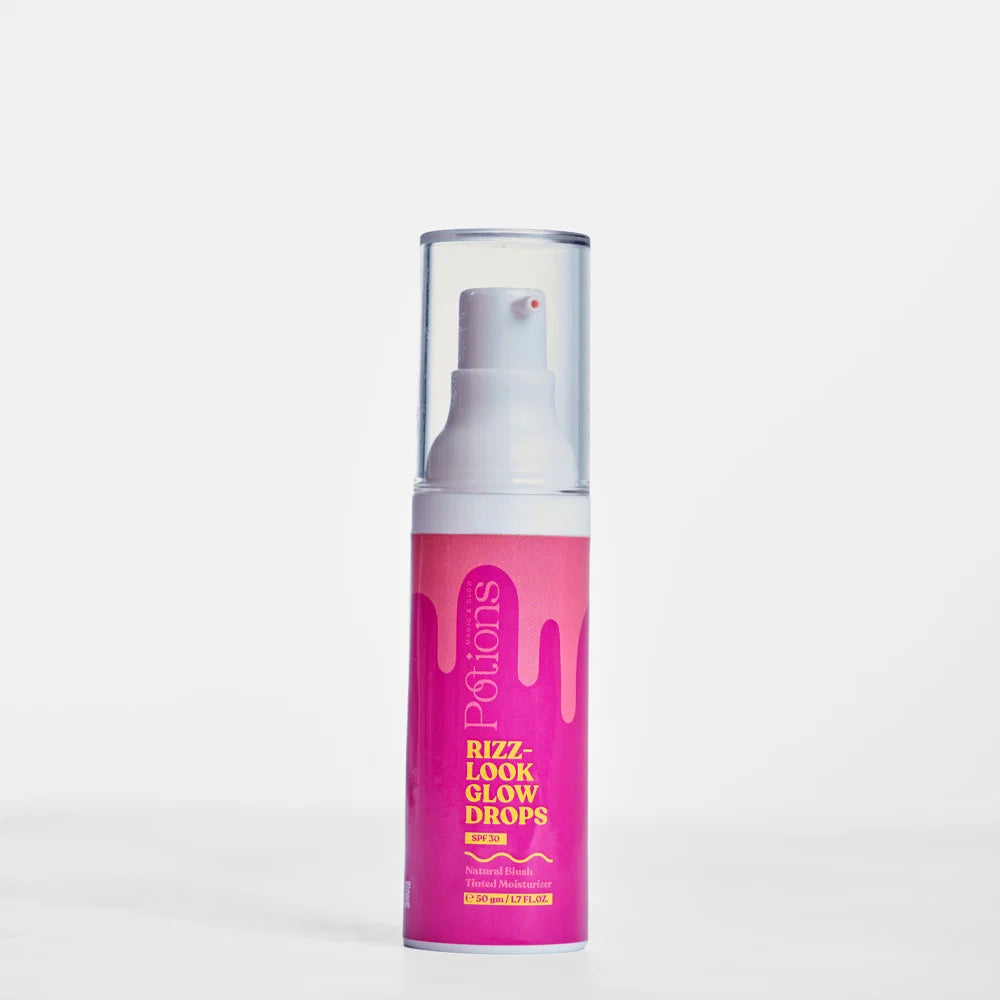 Potions Rizz-Look Glow Drops SPF 30 Tinted Moisturizer Natural Blush 50gm