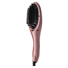 Rush Brush Hair Straightener Brush, Rose Gold - S3