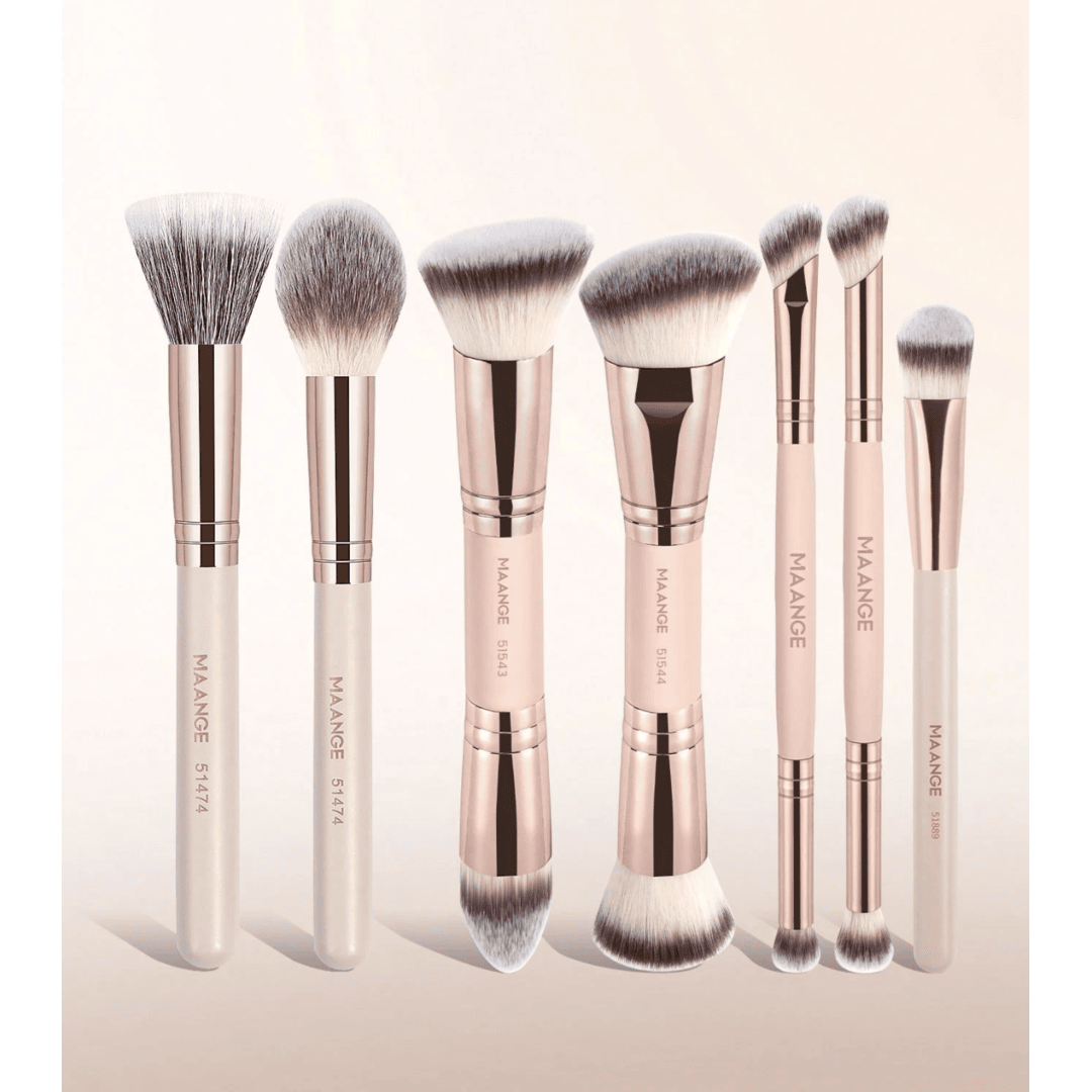 MAANGE Professional Make Up Brush Set 7 Pcs Apricot.