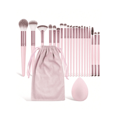 Maange Professional Makeup Brush Set 21 Pcs Pink.