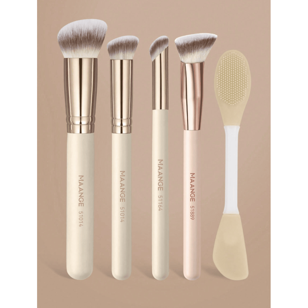 Maange Professional Makeup Brush Set 5 Pcs Multicolor.