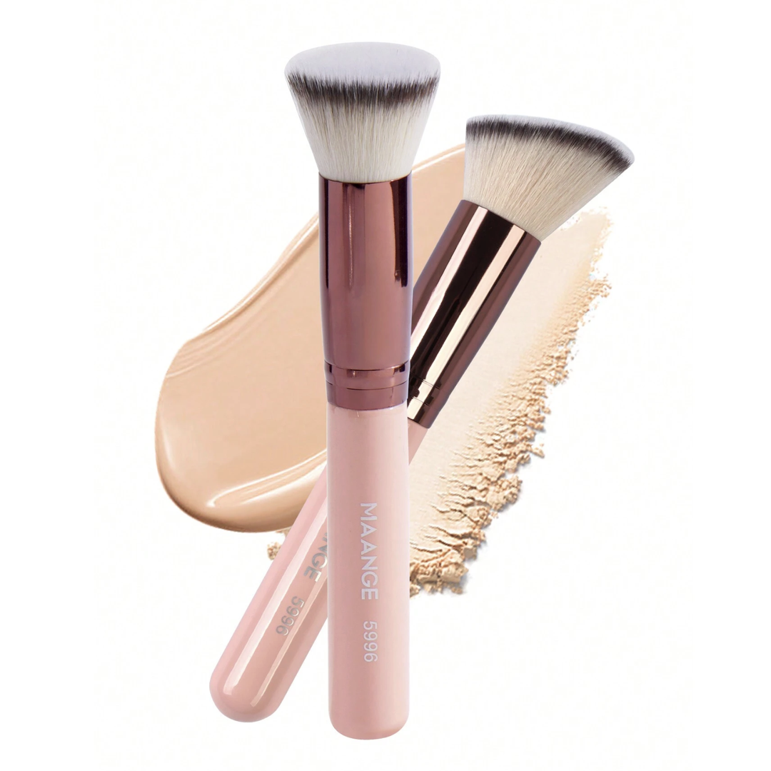 Maange Professional Makeup Brush Set 2 Pieces Coral Pink.