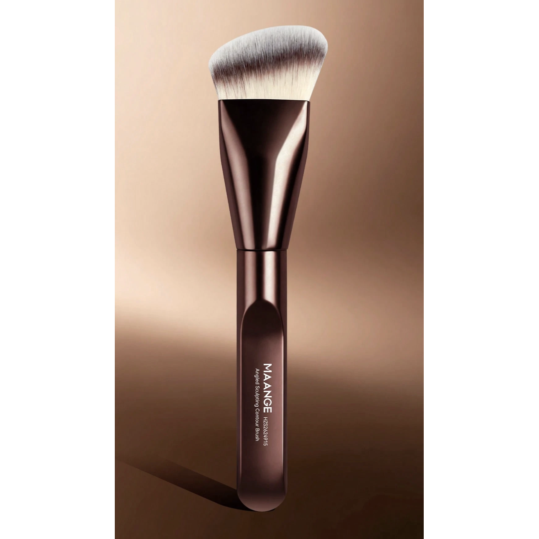 Maange Professional Makeup Square Tube Brush Coffee Brown.