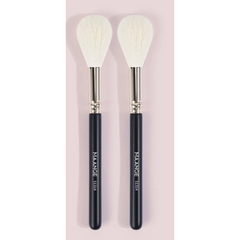 Maange Professional Makeup Powder Brush Set 2 pieces Black.