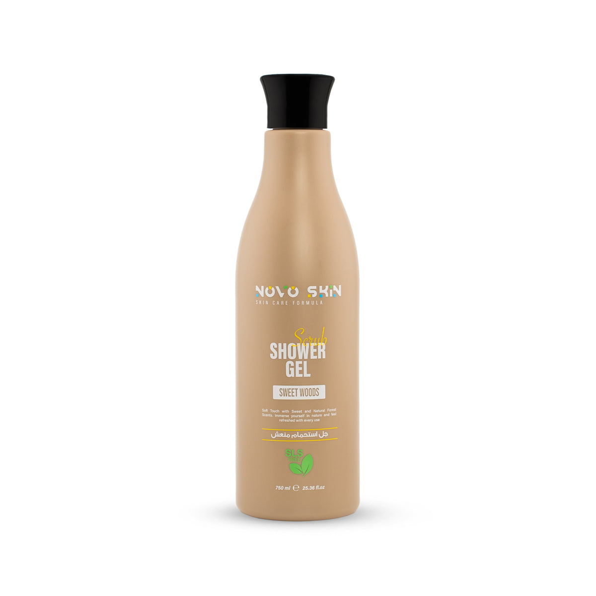 Novo Shower Gel Scrub Sweet Wood 750Ml