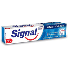 Signal Cavity Fighter With Micro Calcium And Pro-Fluoride To Help Prevent Gum Bleeding And 10X Stronger Teeth Toothpaste 50Ml