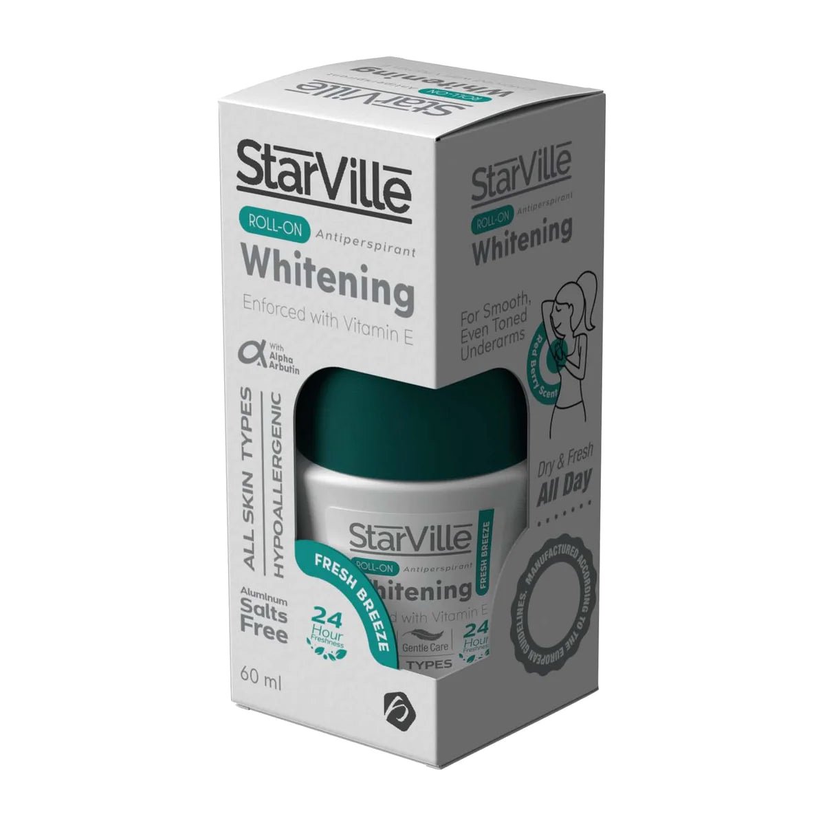Starville Whitening Roll On Fresh Breeze Scent 60 Ml