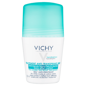 Vichy Antiperspirant Deo Roll On Sensitive Unscented 48H 50Ml