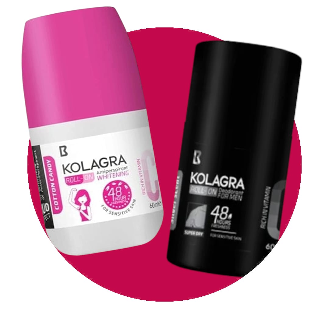 Kolagra Roll On 2*1 Promo Pack ( Men Iconic Scent + Cotton Candy )