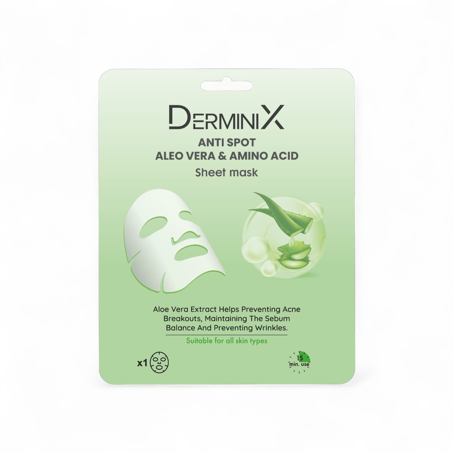 Derminix Anti Spot Aleo Vera & Amino Acid Sheet Mask