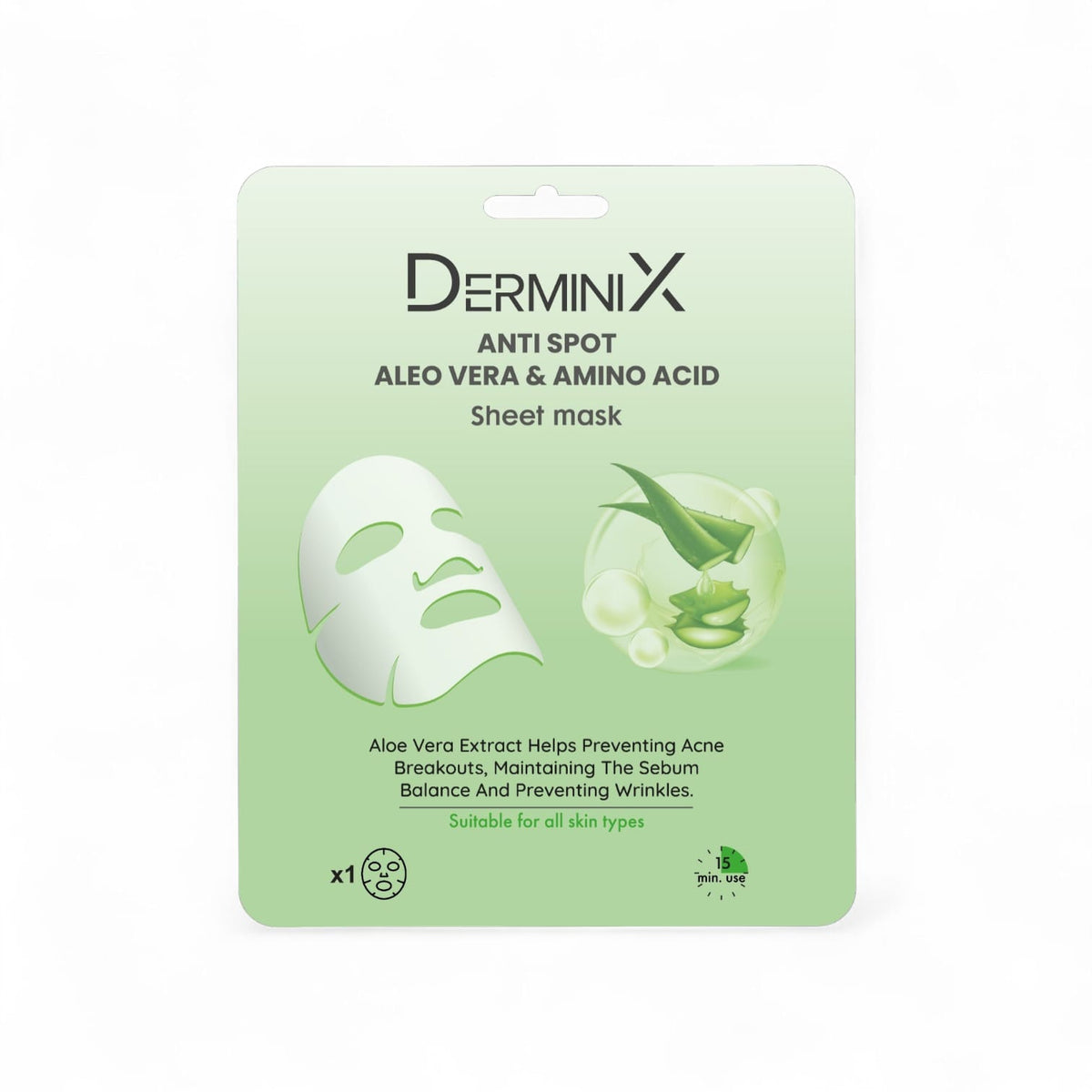 Derminix Anti Spot Aleo Vera & Amino Acid Sheet Mask