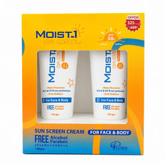 Moist-1 Sun Screen Cream 50Ml Offer (1+1)