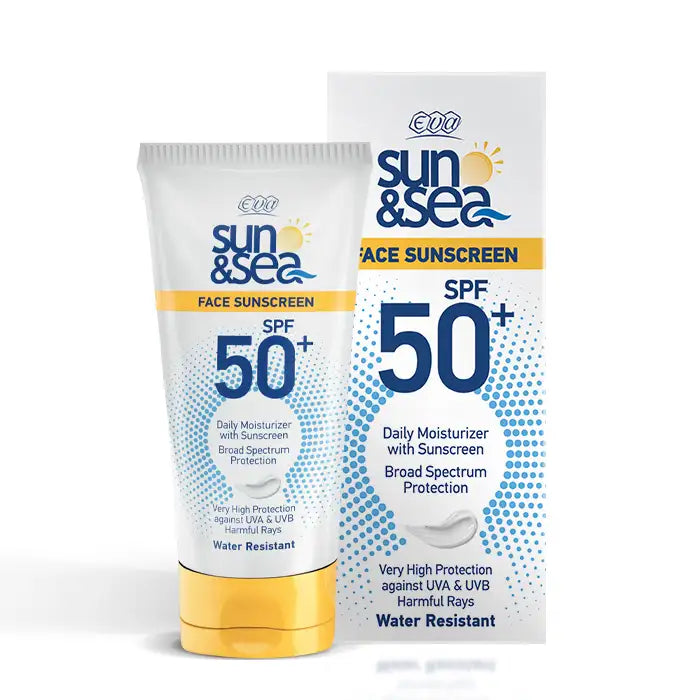 إيڤا صن آند سي واقي شمس للوجه SPF 50+، 40 مل