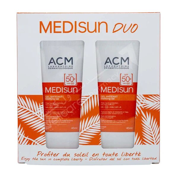 ACM SPF50+ Medisun Mattifying Gel 40 ml DUO (1+1) - Dr.Dawood Store