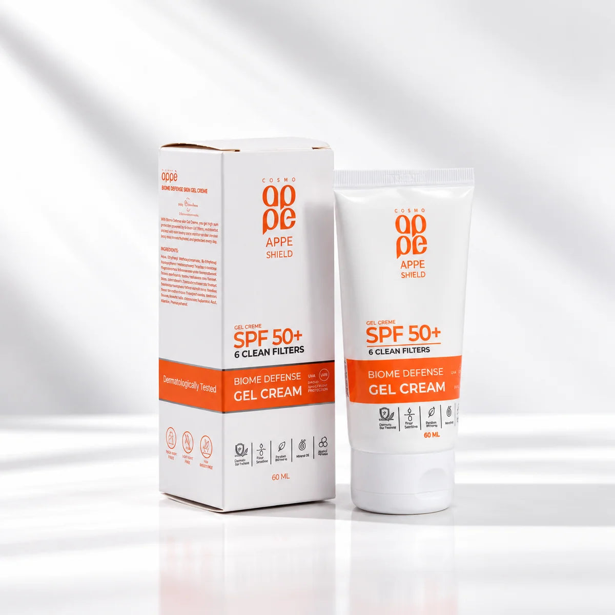 Cosmo Appe Shield Defense Sun Gel Cream SPF 50+ 1+1
