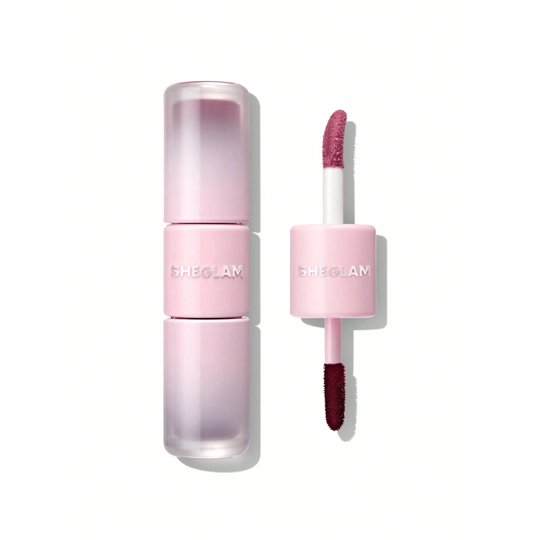 Sheglam Line To Shine Peel-Off Lip Stain & Gloss Duo-311 Berry Milkshake.
