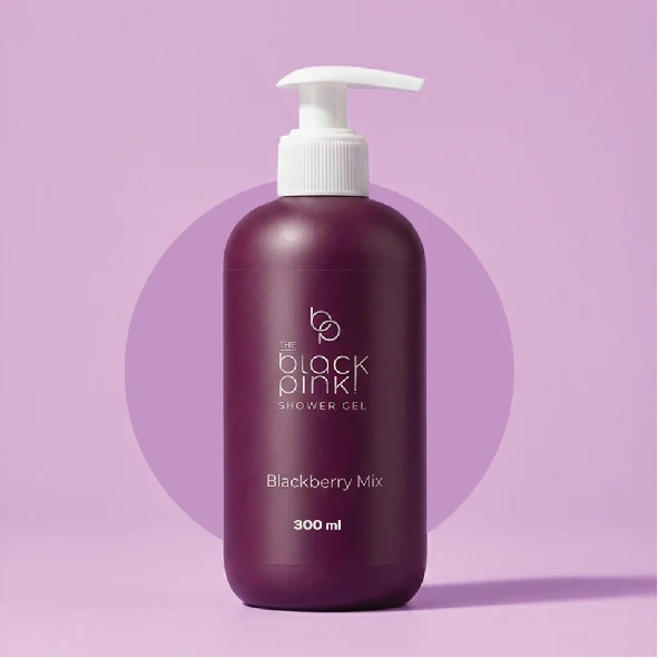 The black pink Shower Gel Blackberry Mix 300ml