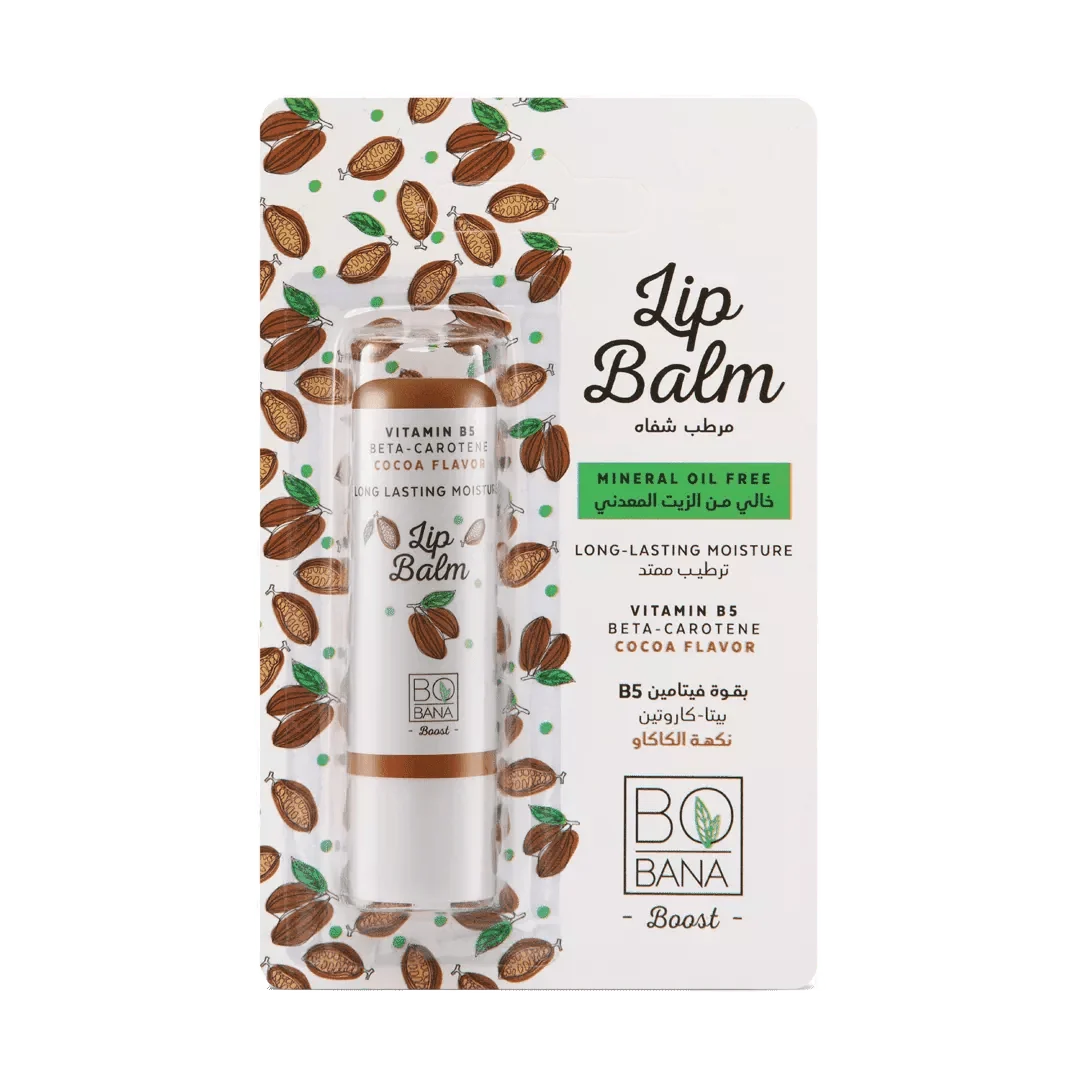 Bobana Lip Balm With Vitamin B5 &amp; Cocoa Flavor