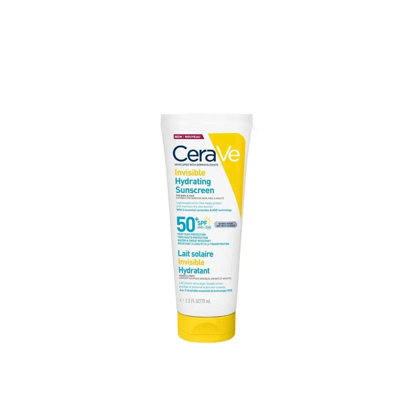 Cerave Invisible Hydrating Sunscreen Spf50+75Ml