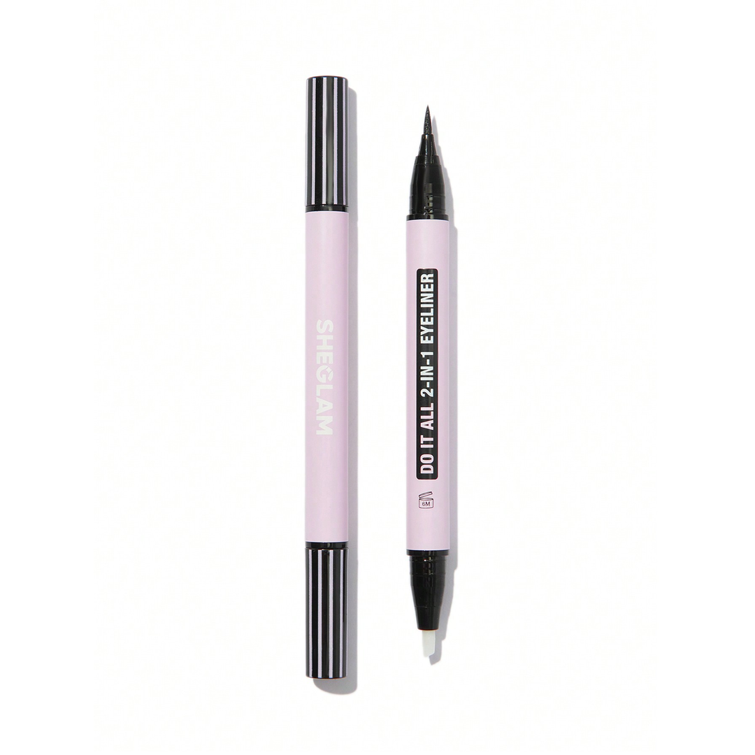 Sheglam Do It All 2-In-1 Eyeliner Black.