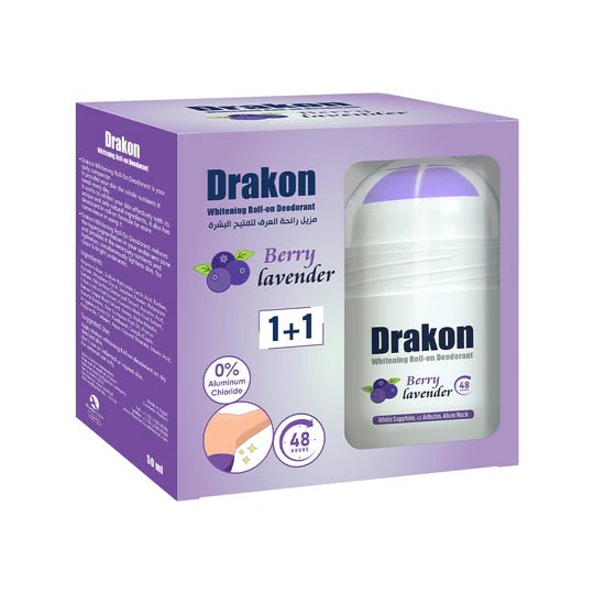 Drakon Whitening Roll-On Deodorant Berry Lavender 1+1