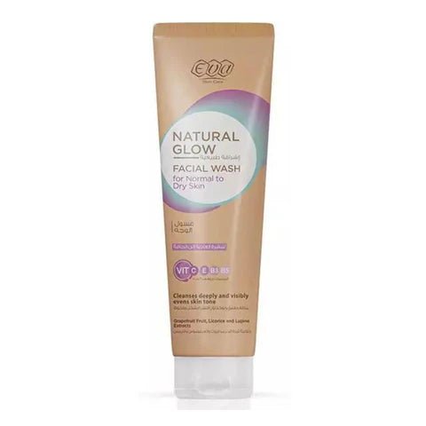 Eva Natural Glow Facial Wash For Normal To Dry 100Ml