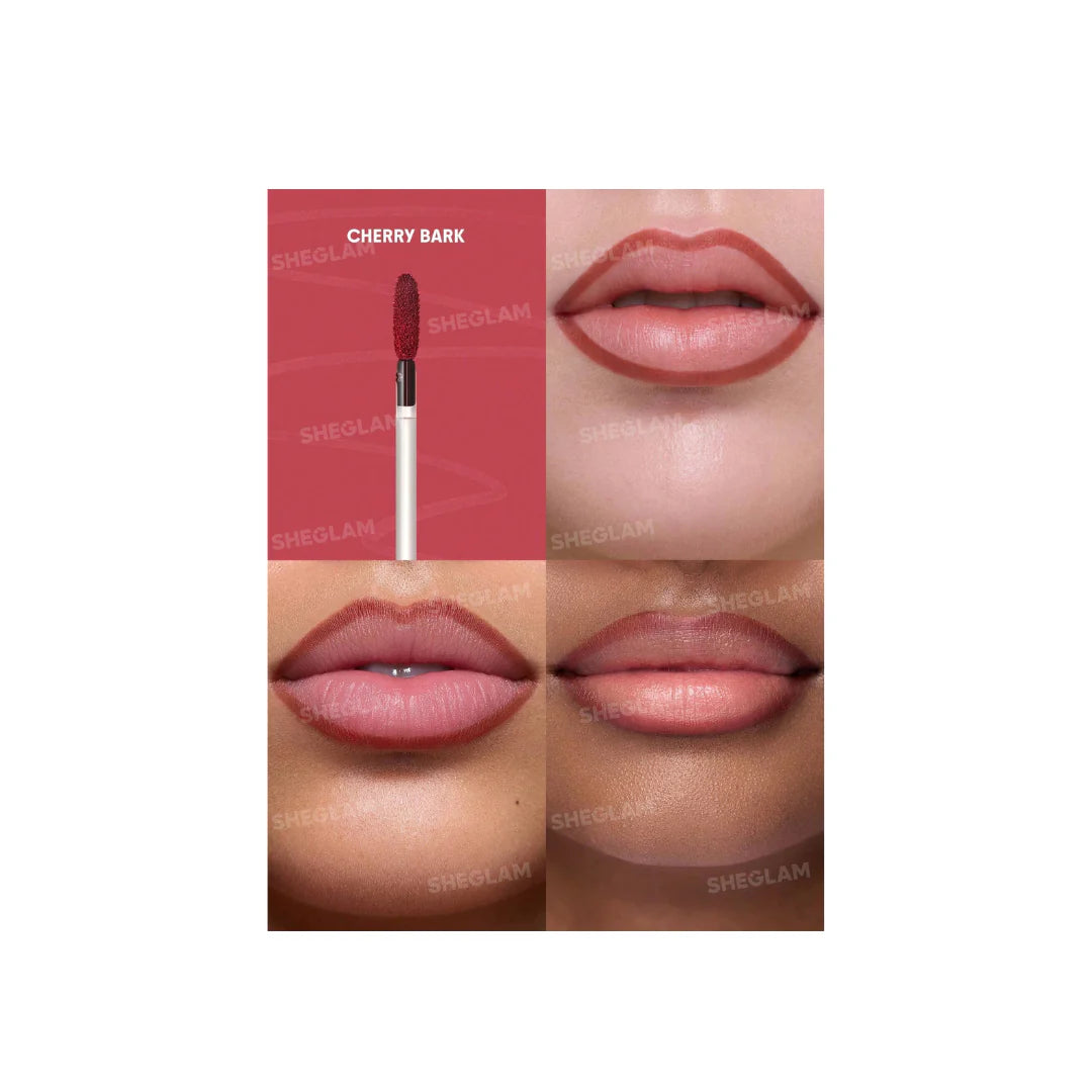 Sheglam Fall In Line Peel Off Lip Liner Stain-Cherry Bark.