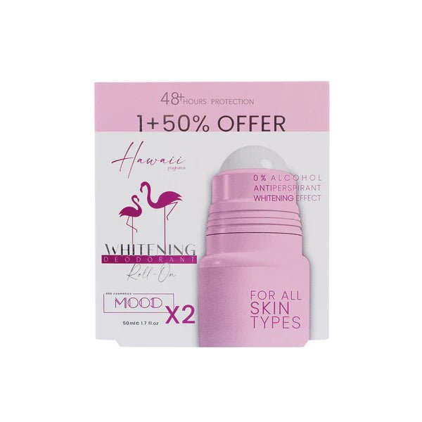 MOOD HAWAII WHITENING DEODORANT ROLL ON OFFER 1+50% 50ML - Dr.Dawood Store