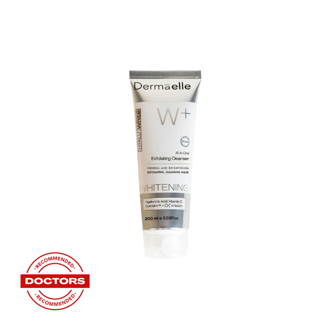 Dermaelle Hyaluwhite All-In-One Exfoliating Cleanser 200Ml