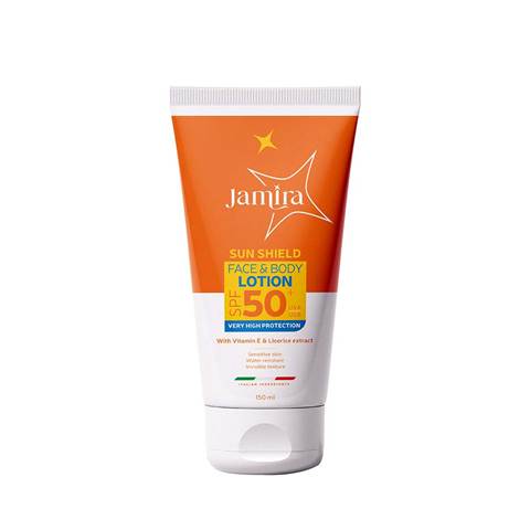 Jamira Sunscreen Lotion Face &amp; Body SPF50 150ml - Dr.Dawood Store
