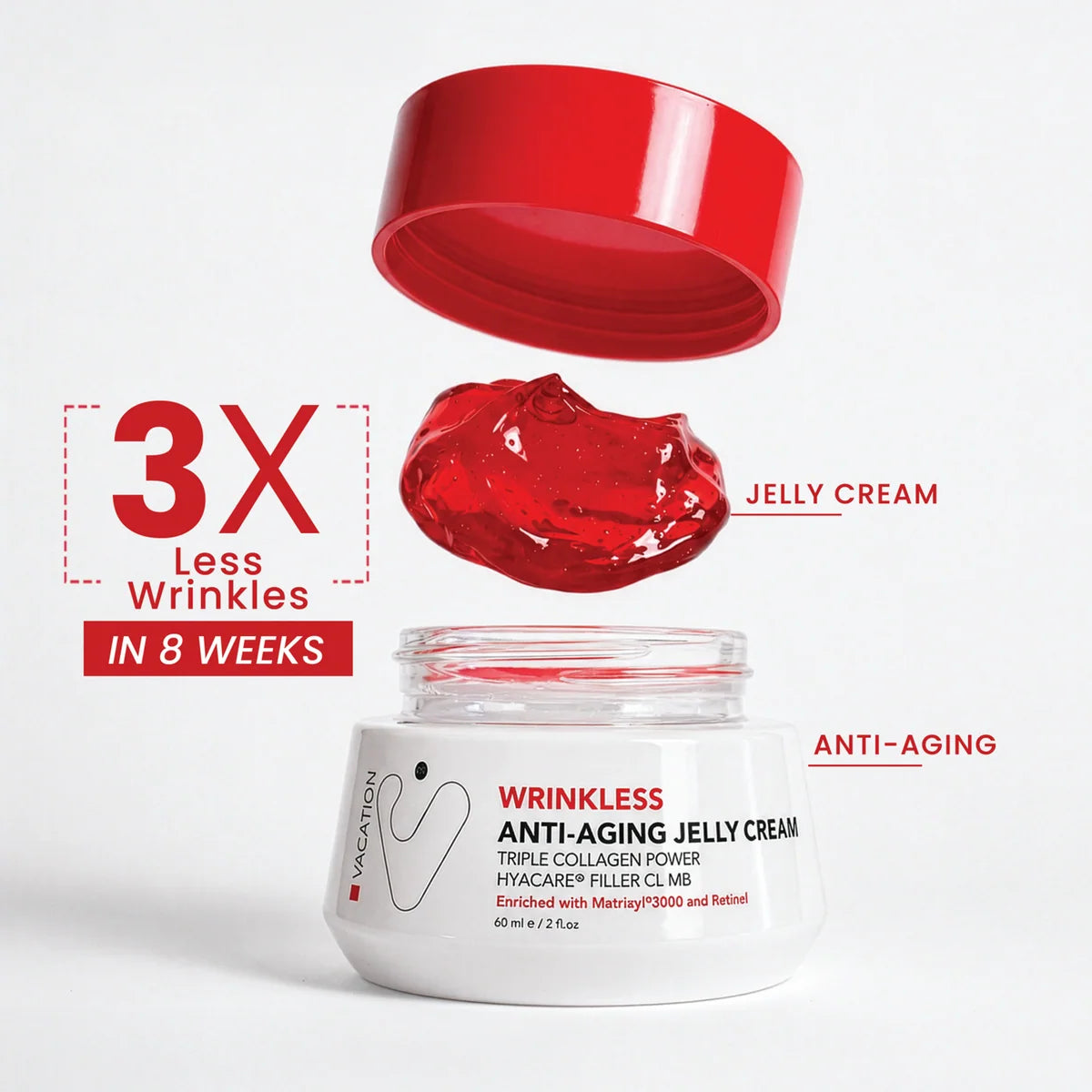 vacation wrinkless anti aging jelly cream 60gm
