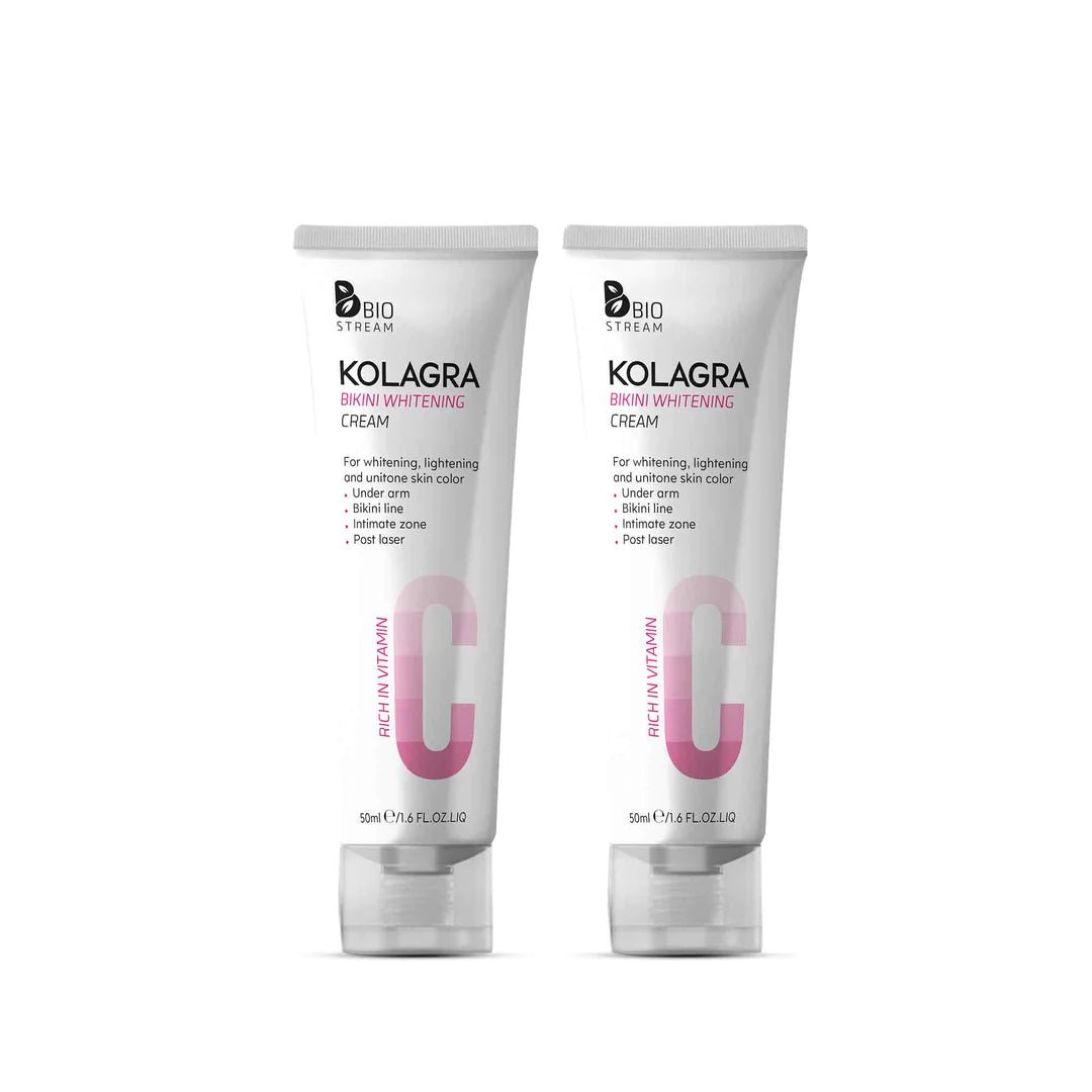 kolagra bikini whitening cream(1+1) 50ml - Dr.Dawood Store