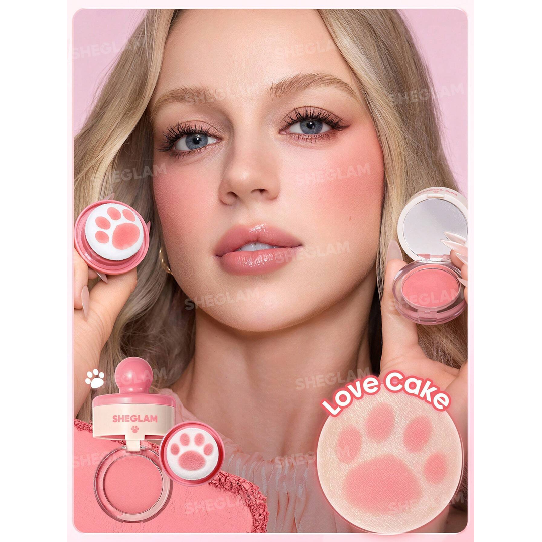 Sheglam Cutie Paw Blush Stamp-001 Love Cake.