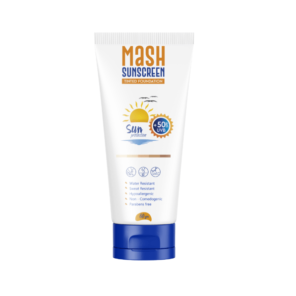 mash sun screen tinted foundation 60gm - Dr.Dawood Store