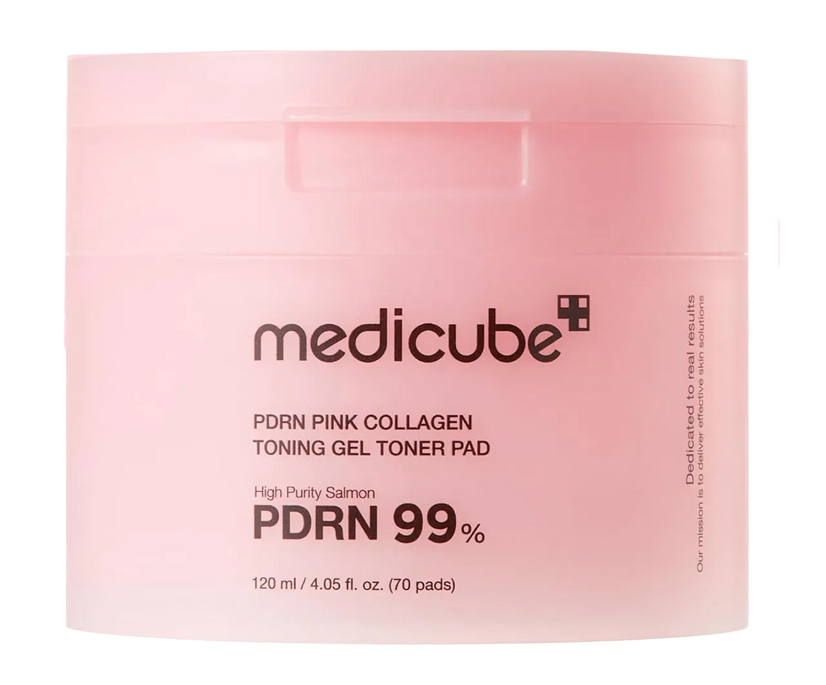 Medicube Pdrn Pink Collagen Toning Gel Toner Pads