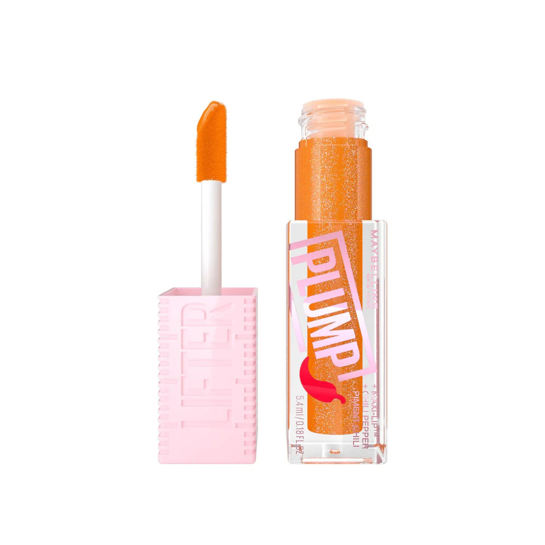 Maybelline Lip Plumper Lifter Plump Gloss With Chili Pepper 008 Hot Honey.