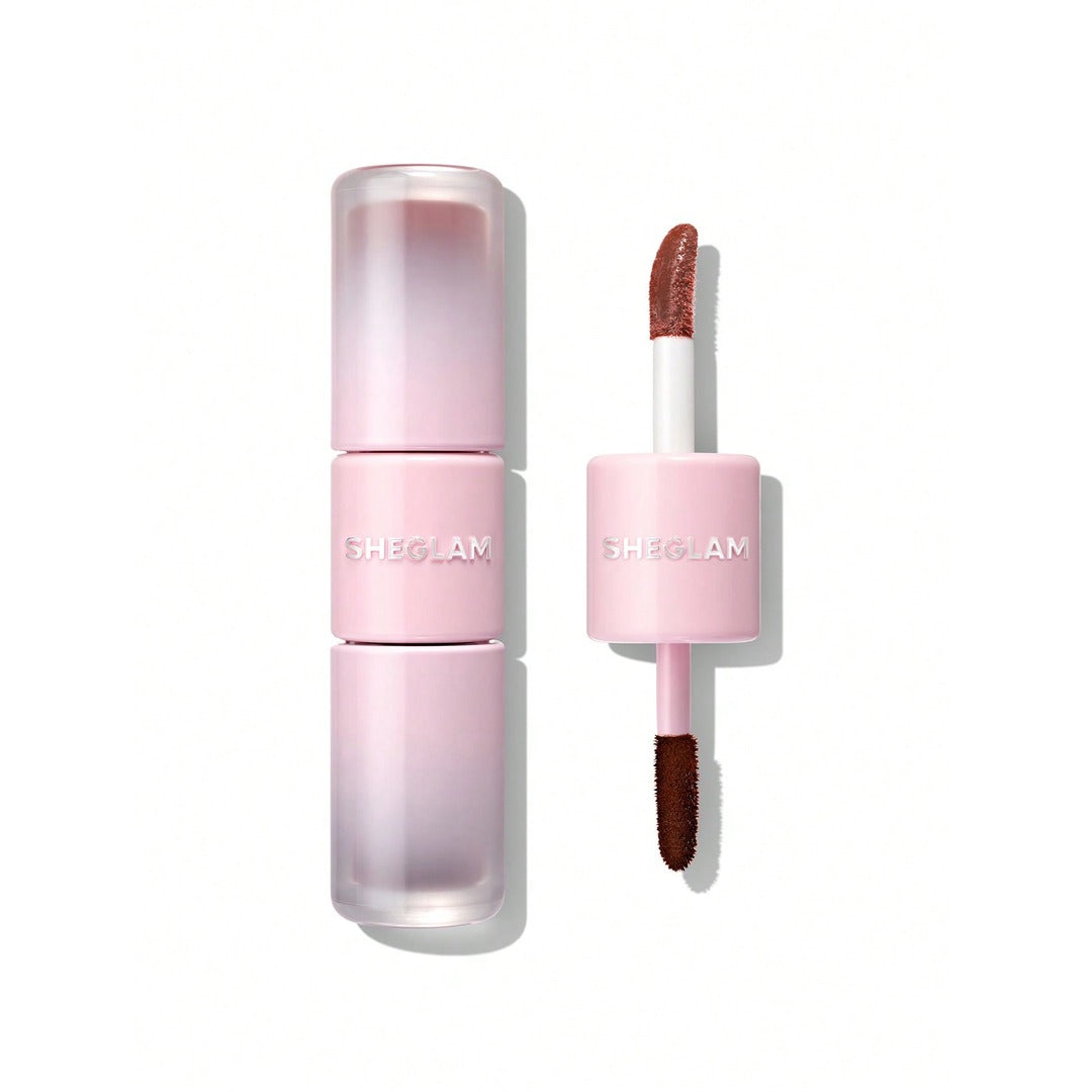 Sheglam Line To Shine Peel-Off Lip Stain & Gloss Duo-512 Mocha Cream.