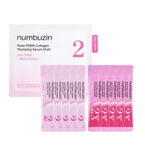Numbuzin No.2 Rose Pdrn Collagen Plumping Serum Duo Mini Kit 10 Ea