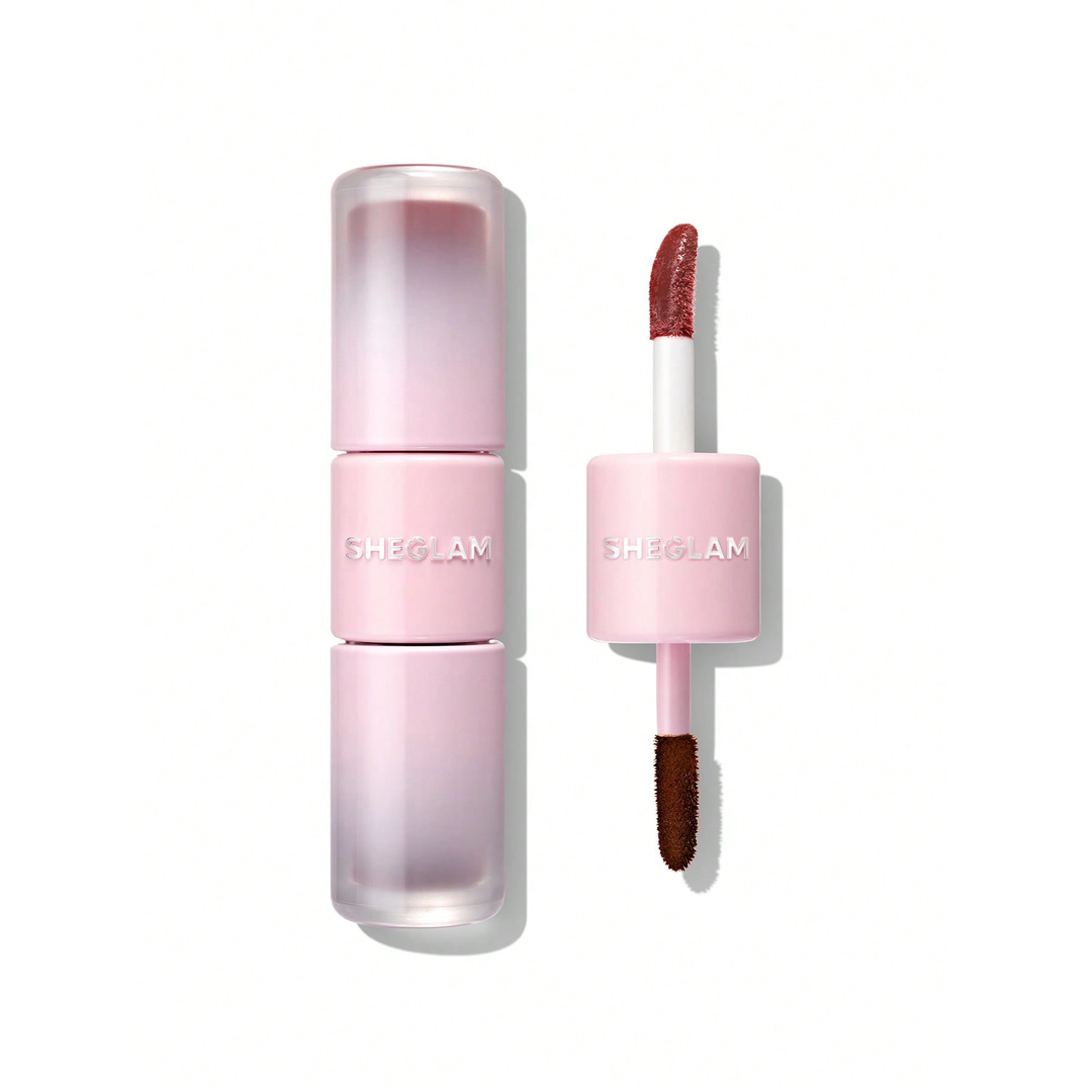 Sheglam Line To Shine Peel-Off Lip Stain & Gloss Duo-510 Papaya Glaze.