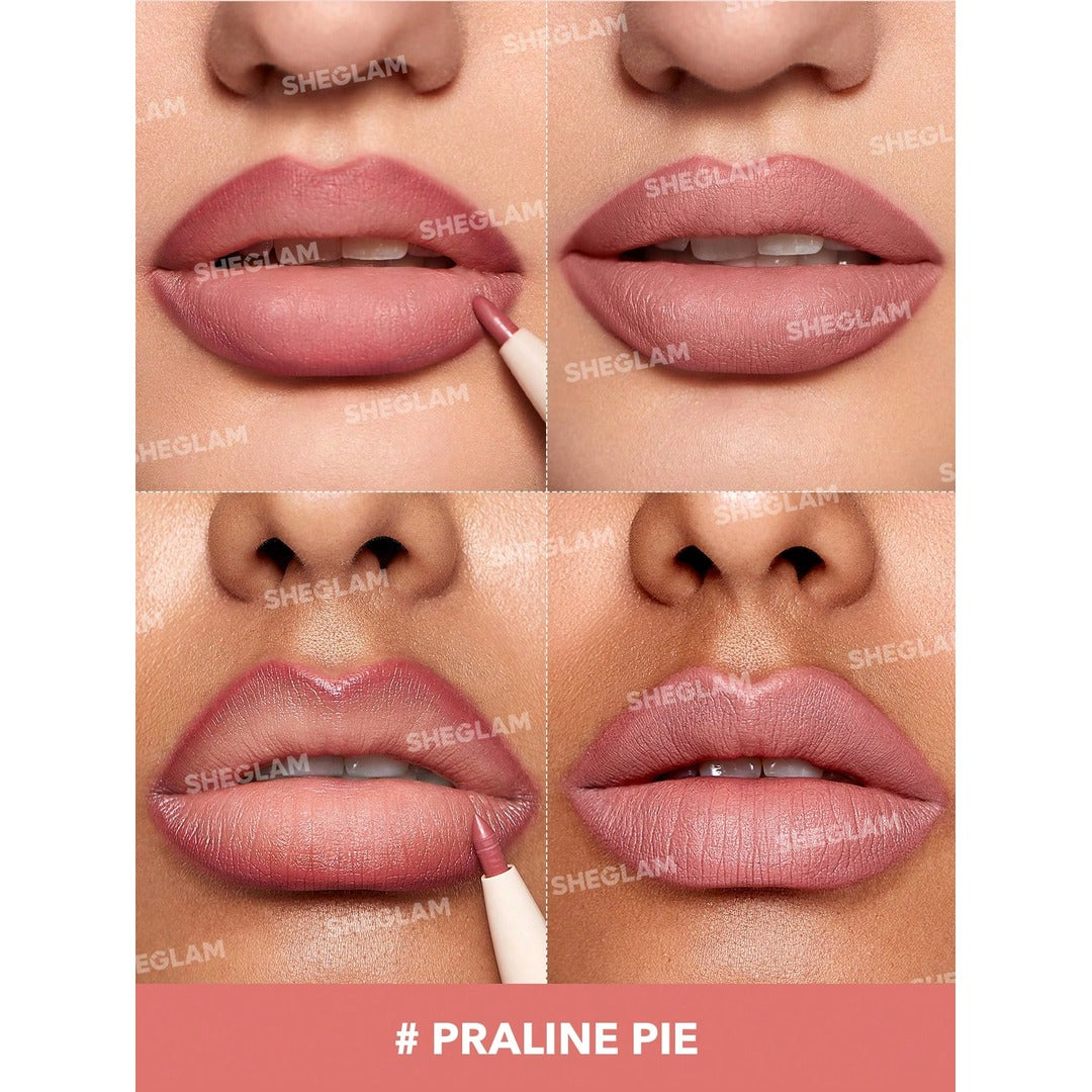Sheglam Glam 101 Lipstick & Liner Duo - Praline Pie.