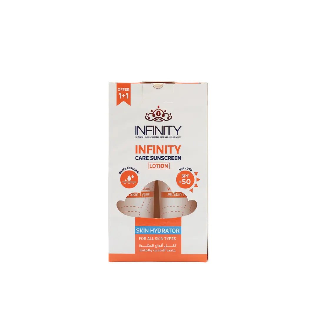 إنفينيتي كير لوشن واقي شمس SPF 50+، عرض 1+1