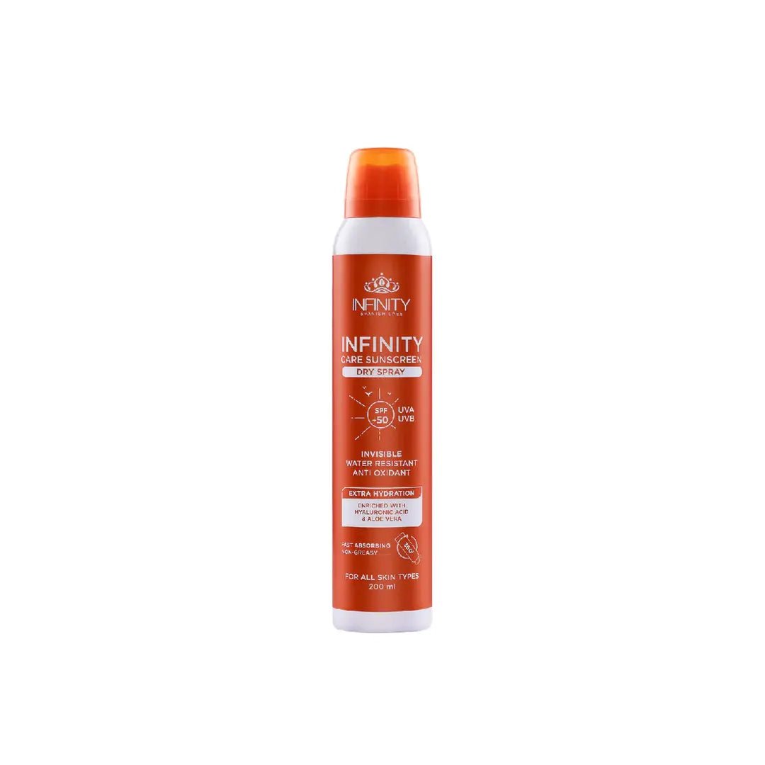 Infinity Care sunscreen Dry Spray SPF50+ 200ml - Dr.Dawood Store