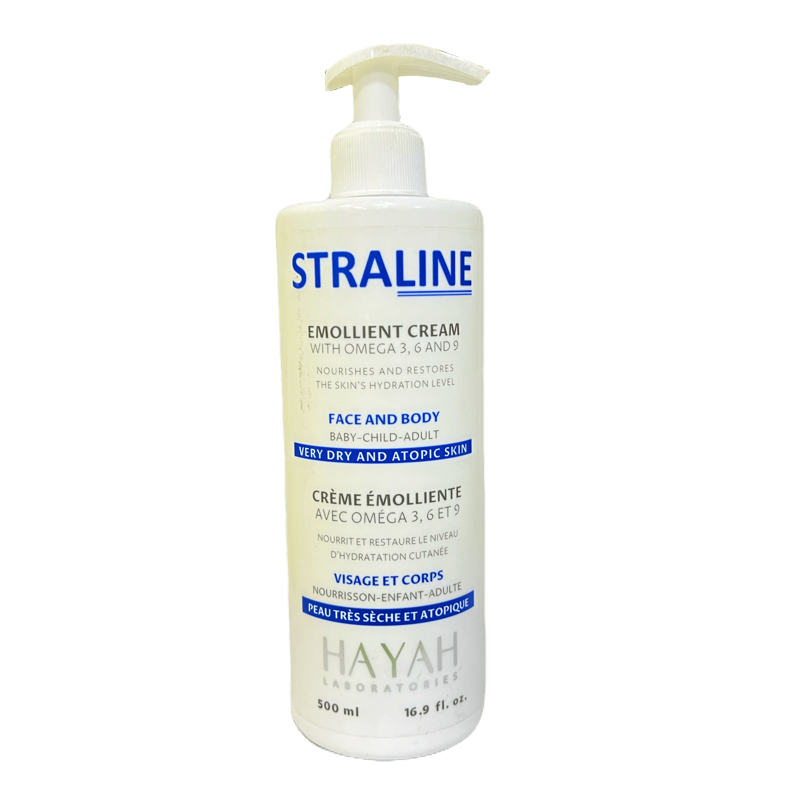 Straline Emollient Cream Face And Body Moisturizer 500Ml