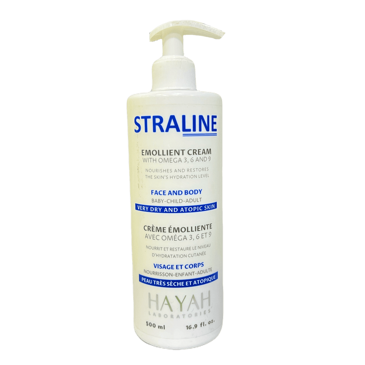 Straline Emollient Cream Face And Body Moisturizer 500Ml