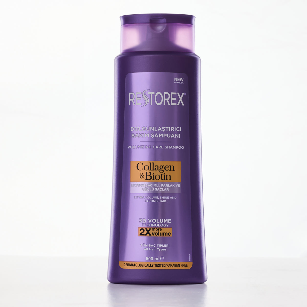 Restorex Collagen & Biotin Volumizing Care Shampoo 500Ml